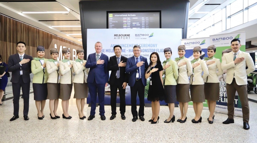 Bamboo Airways khai thác đường bay thẳng Hà Nội - Melbourne đầu tiên trong lịch sử hàng không Việt Bamboo Airways khai thác đường bay thẳng Hà Nội - Melbourne đầu tiên trong lịch sử hàng không Việt
