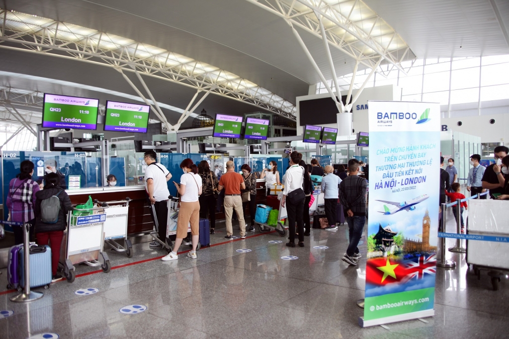 Bamboo Airways khai trương đường bay thẳng thương mại Việt Nam - Anh từ ngày 22/3/2022