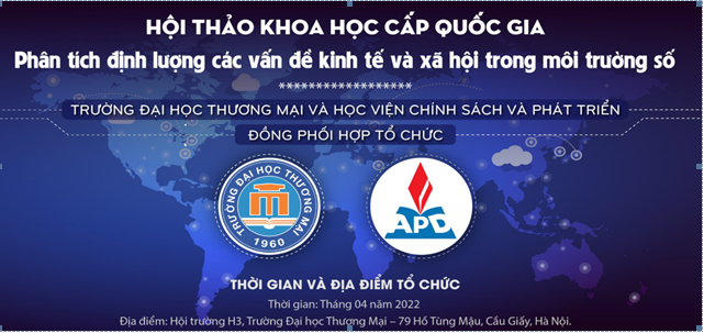Sắp diễn ra Hội thảo khoa học quốc gia Phân tích định lượng các vấn đề kinh tế và xã hội trong môi trường số