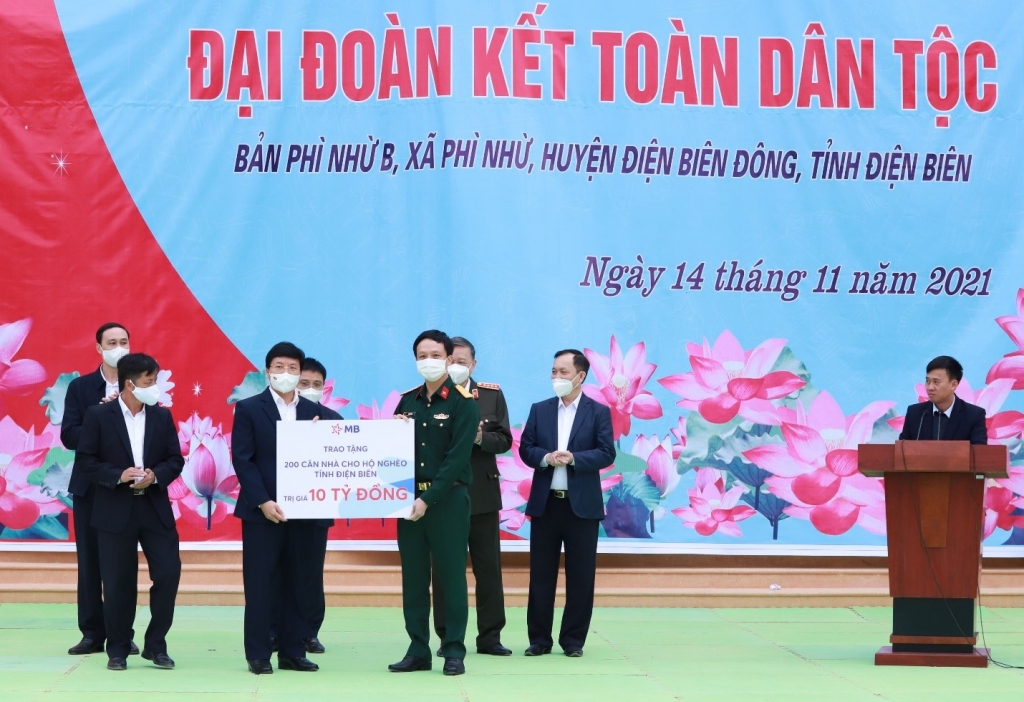 MB hỗ trợ kinh phí xây dựng 200 căn nhà cho người nghèo tại Điện Biên