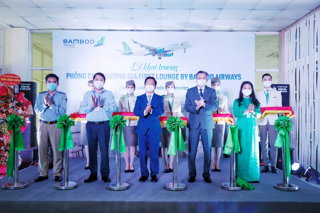 Bamboo Airways chính thức khai trương Phòng chờ Thương gia tại sân bay Điện Biên Phủ Bamboo Airways chính thức khai trương Phòng chờ Thương gia tại sân bay Điện Biên Phủ