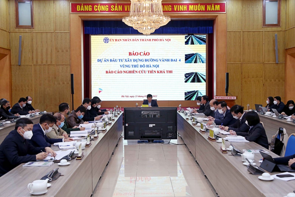 Họp HĐTĐNN Báo cáo nghiên cứu tiền khả thi dự án đường Vành đai 4 - Vùng Thủ đô Hà Nội Họp HĐTĐNN Báo cáo nghiên cứu tiền khả thi dự án đường Vành đai 4 - Vùng Thủ đô Hà Nội