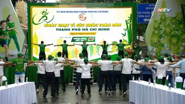 Bài tập “Vượt qua nỗi sợ nCoV” khởi động “Ngày chạy Olympic năm 2022" tại TP. HCM