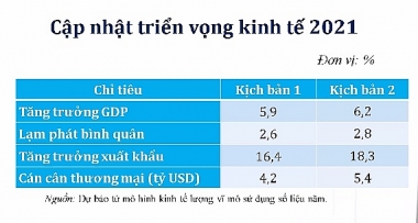 CIEM công bố 2 kịch bản kinh tế năm 2021