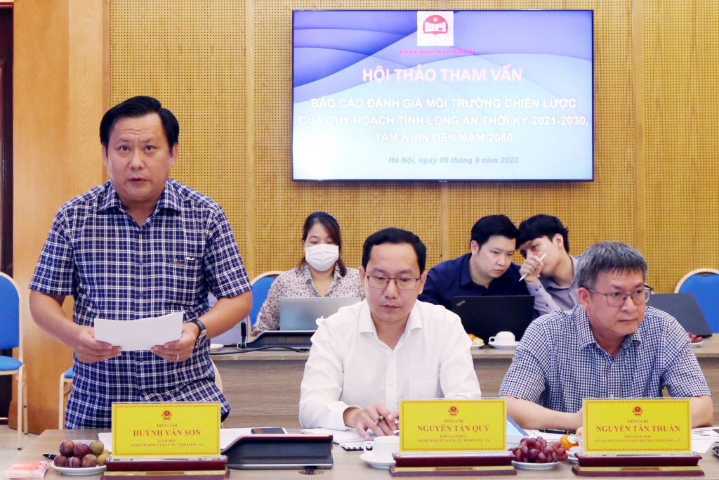 Tham vấn chuyên gia Báo cáo đánh giá ĐMC của Quy hoạch tỉnh Long An thời kỳ 2021-2030 Tham vấn chuyên gia Báo cáo đánh giá ĐMC của Quy hoạch tỉnh Long An thời kỳ 2021-2030