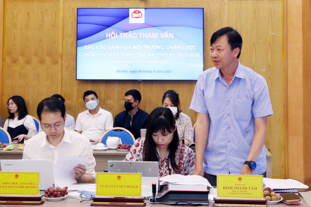 Tham vấn chuyên gia Báo cáo đánh giá ĐMC của Quy hoạch tỉnh Long An thời kỳ 2021-2030