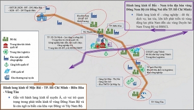 Phác họa tổ chức không gian phát triển vùng Đông Nam Bộ thời kỳ 2021-2030 và tầm nhìn đến năm 2050