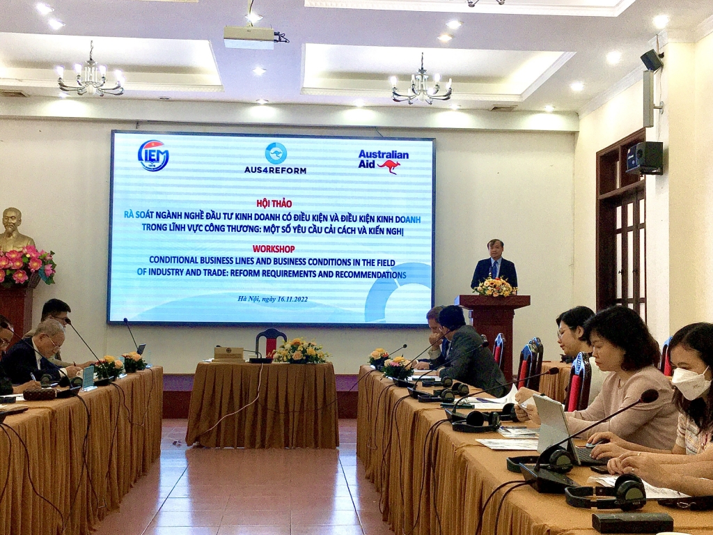Các điều kiện kinh doanh trong ngành Công thương vẫn đang tập trung vào các yêu cầu về cơ sở vật chất