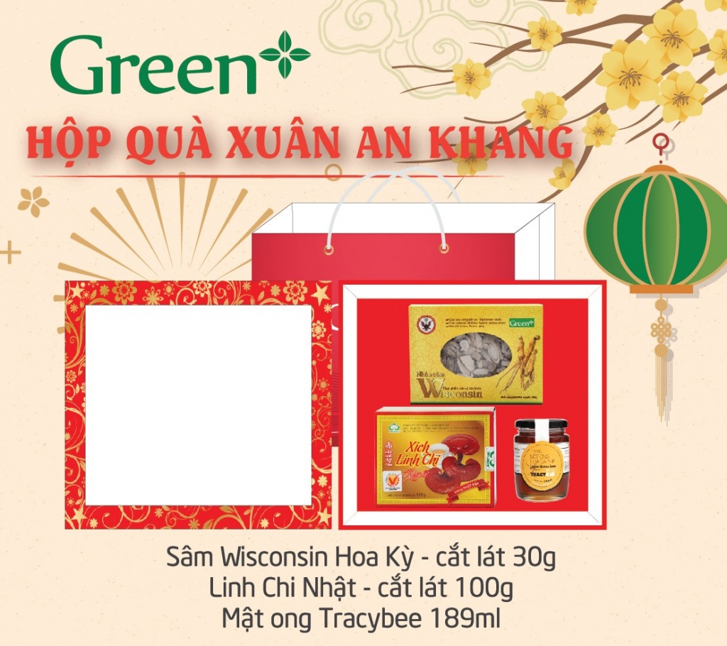 Hộp quà tặng sức khoẻ từ Green+: Lựa chọn tinh tế cho mùa Tết sum vầy Hộp quà tặng sức khoẻ từ Green+: Lựa chọn tinh tế cho mùa Tết sum vầy