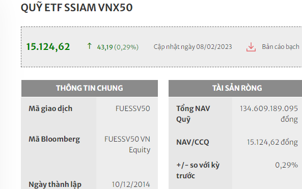 Các quỹ ETF tiếp tục duy trì dòng tiền tích cực Các quỹ ETF tiếp tục duy trì dòng tiền tích cực