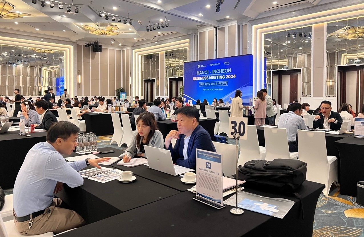 Tổ chức thành công giao thương trực tiếp giữa Đoàn doanh nghiệp TP. Incheon Hàn Quốc với doanh nghiệp nhập khẩu Việt Nam Tổ chức thành công giao thương trực tiếp giữa Đoàn doanh nghiệp TP. Incheon Hàn Quốc với doanh nghiệp nhập khẩu Việt Nam