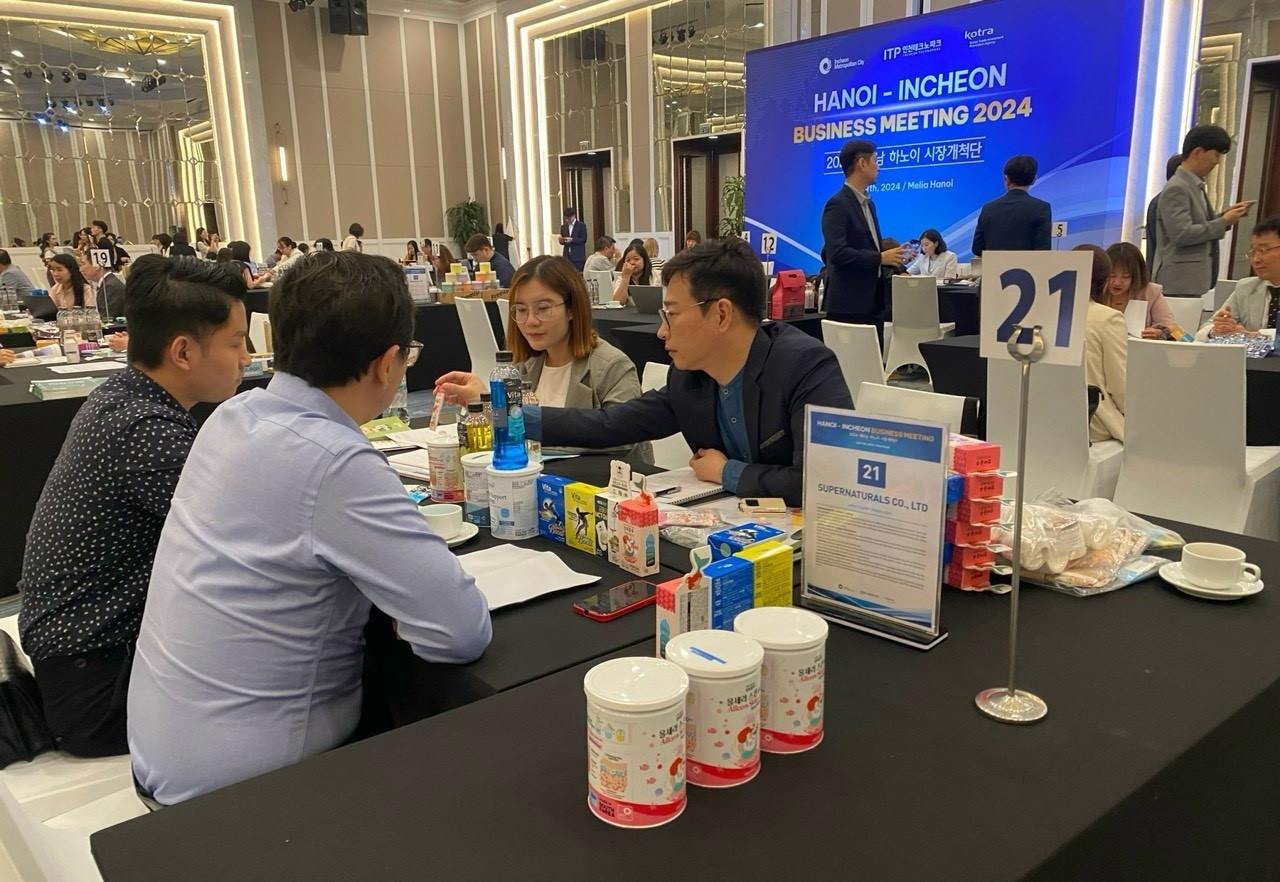 Tổ chức thành công giao thương trực tiếp giữa Đoàn doanh nghiệp TP. Incheon Hàn Quốc với doanh nghiệp nhập khẩu Việt Nam Tổ chức thành công giao thương trực tiếp giữa Đoàn doanh nghiệp TP. Incheon Hàn Quốc với doanh nghiệp nhập khẩu Việt Nam