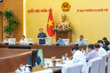 Ủy ban Thường vụ Quốc hội cho ý kiến về nhiều nội dung giữa 2 đợt của Kỳ họp thứ 5 của Quốc hội