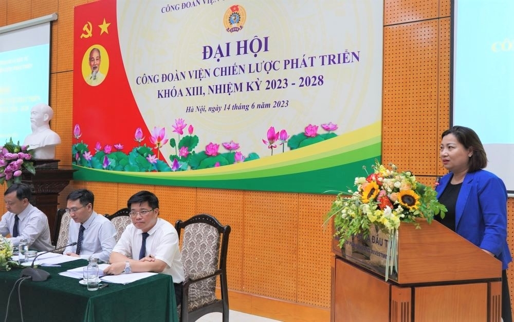 Tổ chức thành công Đại hội công đoàn Viện Chiến lược phát triển Tổ chức thành công Đại hội công đoàn Viện Chiến lược phát triển