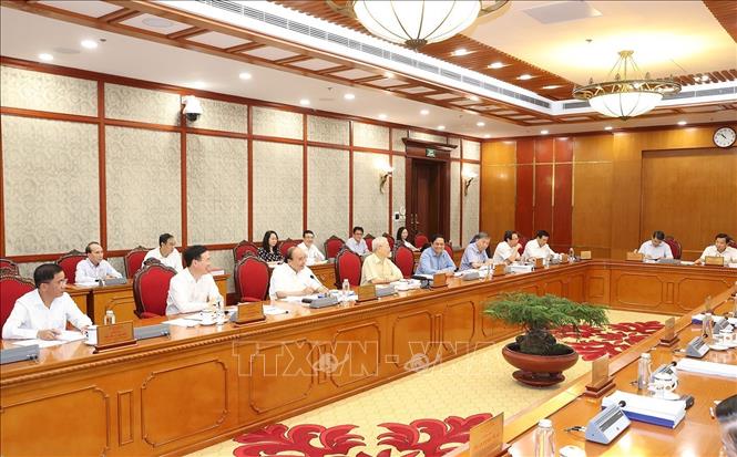 Tổng Bí thư Nguyễn Phú Trọng chủ trì cuộc họp Bộ Chính trị, Ban Bí thư - Ảnh 2. Tổng Bí thư Nguyễn Phú Trọng chủ trì cuộc họp Bộ Chính trị, Ban Bí thư - Ảnh 2.