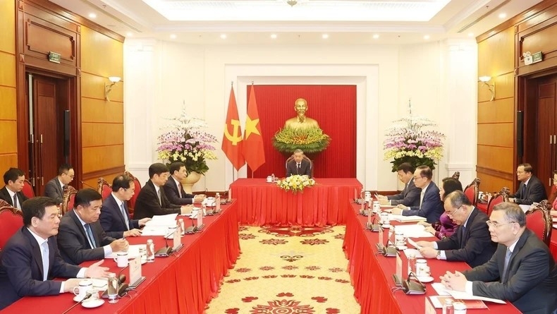 Tổng Bí thư, Chủ tịch nước Tô Lâm và Tổng thống Hàn Quốc Yoon Suk Yeol điện đàm, thúc đẩy quan hệ Đối tác Chiến lược toàn diện Việt Nam - Hàn Quốc Tổng Bí thư, Chủ tịch nước Tô Lâm và Tổng thống Hàn Quốc Yoon Suk Yeol điện đàm, thúc đẩy quan hệ Đối tác Chiến lược toàn diện Việt Nam - Hàn Quốc