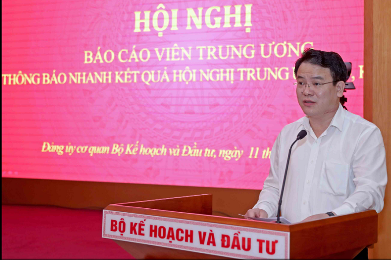 Đảng ủy cơ quan Bộ Kế hoạch và Đầu tư quán triệt kết quả Hội nghị Trung ương 4