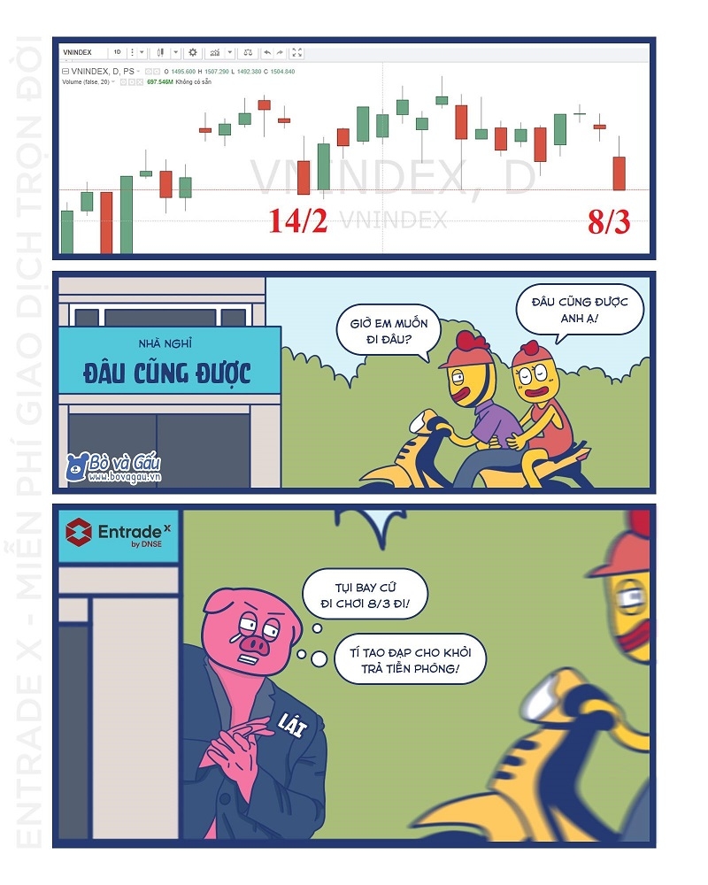 Tìm hiểu chứng khoán dưới góc nhìn hài hước, xem ngay Bò và Gấu! Tìm hiểu chứng khoán dưới góc nhìn hài hước, xem ngay Bò và Gấu!