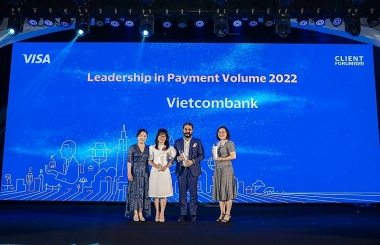 Vietcombank được vinh danh tại nhiều hạng mục giải thưởng quan trọng của Tổ chức thẻ quốc tế Visa