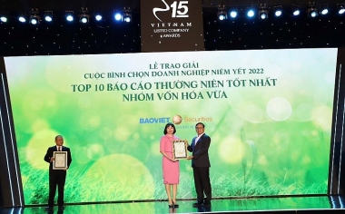 Cuộc bình chọn doanh nghiệp niêm yết tiêu biểu 2022: Chứng khoán Bảo Việt tiếp tục ghi danh trong top 10 nhóm vốn hóa vừa