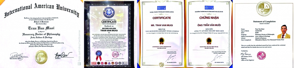 Doanh nhân Trần Văn Mười: Ghi dấu trang sử và góp phần lan tỏa văn hóa truyền thống dân tộc Doanh nhân Trần Văn Mười: Ghi dấu trang sử và góp phần lan tỏa văn hóa truyền thống dân tộc