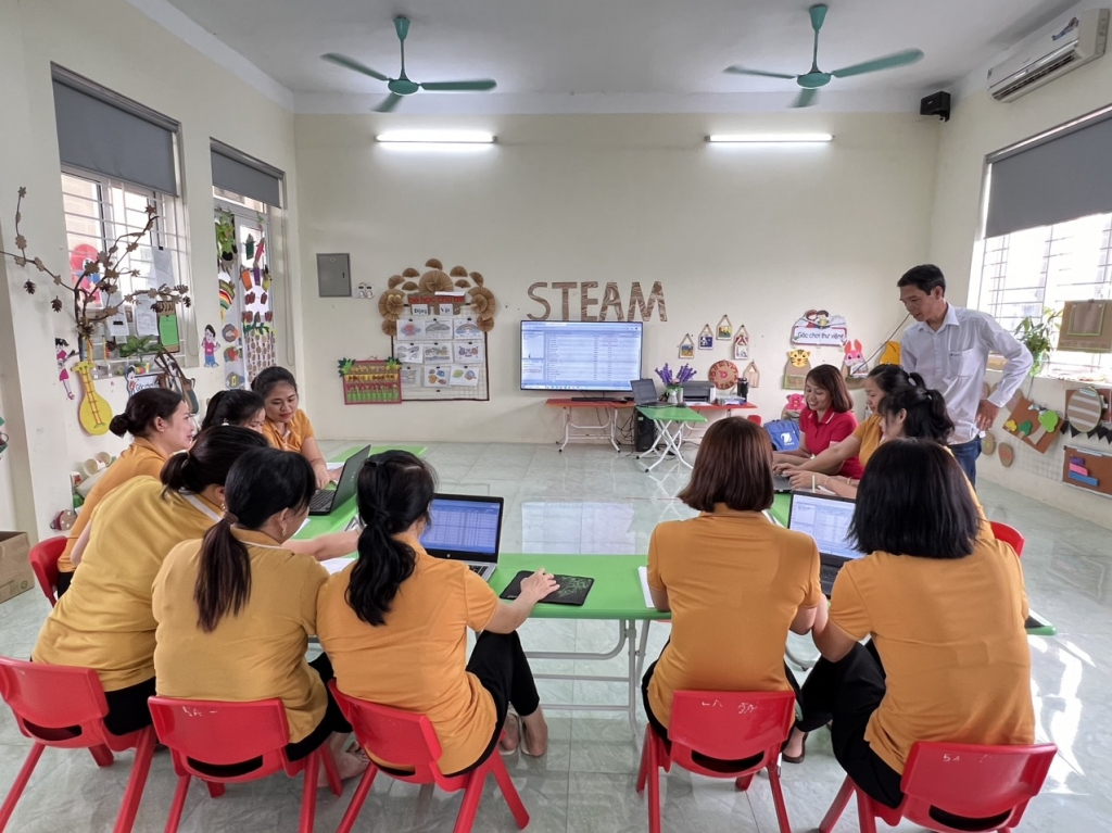 Trường Mầm non Tân Hòa A: tạo môi trường học tập an toàn, thân thiện, giúp trẻ phát triển toàn diện cả về thể chất và trí tuệ Trường Mầm non Tân Hòa A: tạo môi trường học tập an toàn, thân thiện, giúp trẻ phát triển toàn diện cả về thể chất và trí tuệ