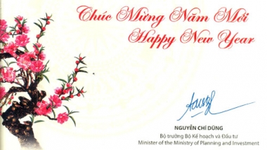 Bộ trưởng Nguyễn Chí Dũng chúc mừng năm mới 2018 Tạp chí KT&DB