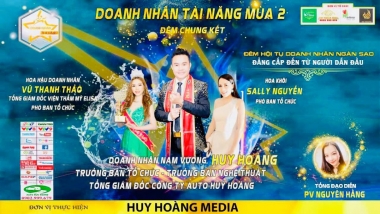 Nam vương Huy Hoàng đầu tư mạnh cho đêm chung kết Doanh nhân tài năng mùa 2