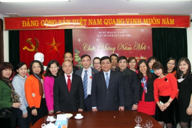 Thứ trưởng Nguyễn Chí Dũng chúc Tết Tạp chí Kinh tế và Dự báo
