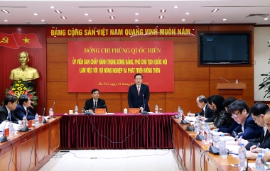 Cần xây dựng nền nông nghiệp phát triển theo hướng hiện đại, bền vững,