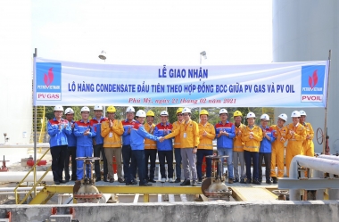 Lễ giao nhận lo Condensate đầu tiên theo hợp đồng BCC giữa PV Gas và PVOil