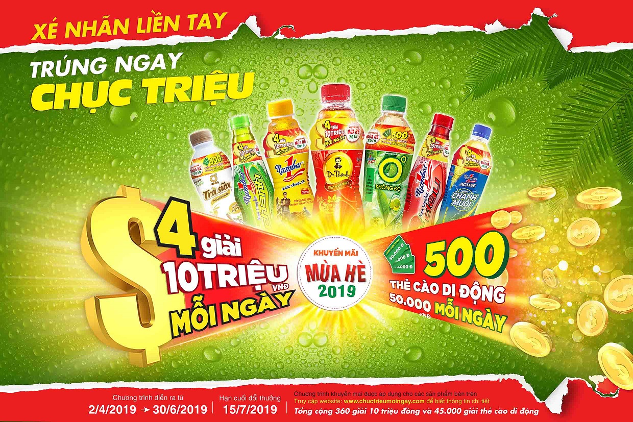 Uống Number 1, săn thưởng hàng chục triệu đồng mỗi ngày