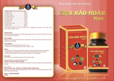Kiện Não Hoàn Plus là TPBVSK không phải thuốc và những điều cần biết khi quảng cáo