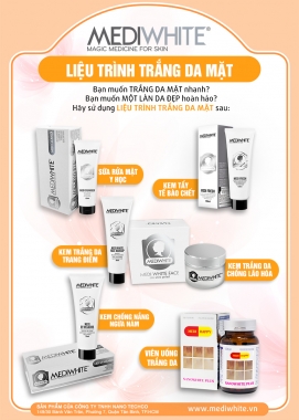 Liệu trình trắng da hiệu quả chỉ trong 20 ngày với Medi White