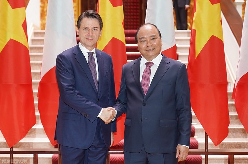 Việt Nam-Italy nhất trí nâng kim ngạch song phương