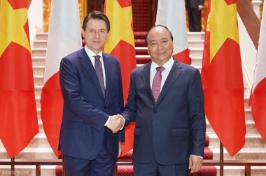 Việt Nam-Italy nhất trí nâng kim ngạch song phương