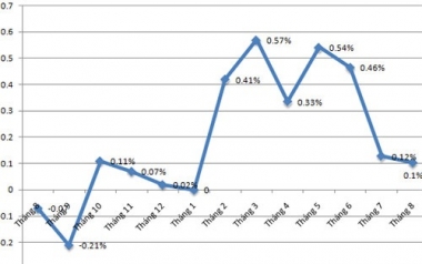 Do các quyết định hành chính, CPI cả nước 8 tháng đã tăng 2,58%