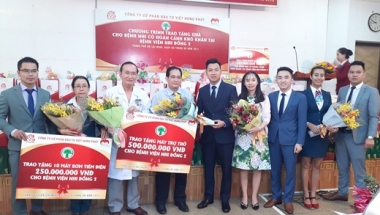 Hơn 1,2 tỷ đồng của hai công ty bất động sản đến với bệnh viện Nhi Đồng II