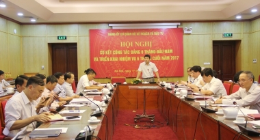 Bộ Kế hoạch và Đầu tư sơ kết công tác Đảng 6 tháng đầu năm 2017