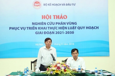 Công tác phân vùng là tiền đề quan trọng cho việc lập quy hoạch tổng thể quốc gia