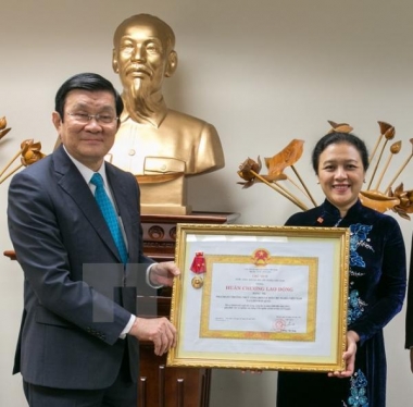 Trao Huân chương Lao động hạng 2 cho Phái đoàn Đại diện thường trực VN tại LHQ