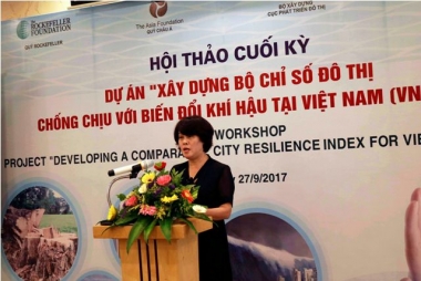 Đề xuất đưa nội dung Bộ Chỉ số VN-CRI vào hệ thống chỉ tiêu về quản lý phát triển đô thị