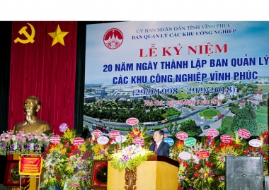Ban quản lý các KCN Vĩnh Phúc: Hành trình 20 năm phát triển các KCN