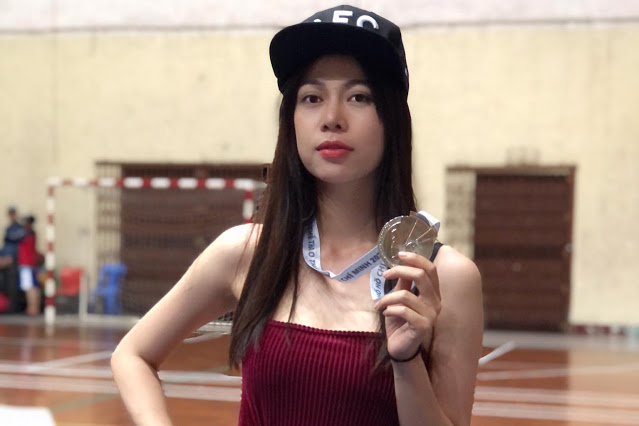Diễn viên Mỹ Hạnh đoạt giải bạc trong trận chung kết Boxing TPHCM 2020