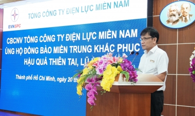 Điện lực miền Nam ủng hộ trên 3,6 tỷ khắc phục thiên tai cho đồng bào miền Trung