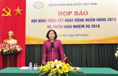 Chính sách tiền tệ năm 2015 đạt mục tiêu về lãi suất, tín dụng