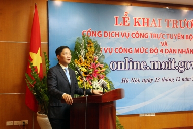 Khai trương Cổng Dịch vụ công trực tuyến Bộ Công thương