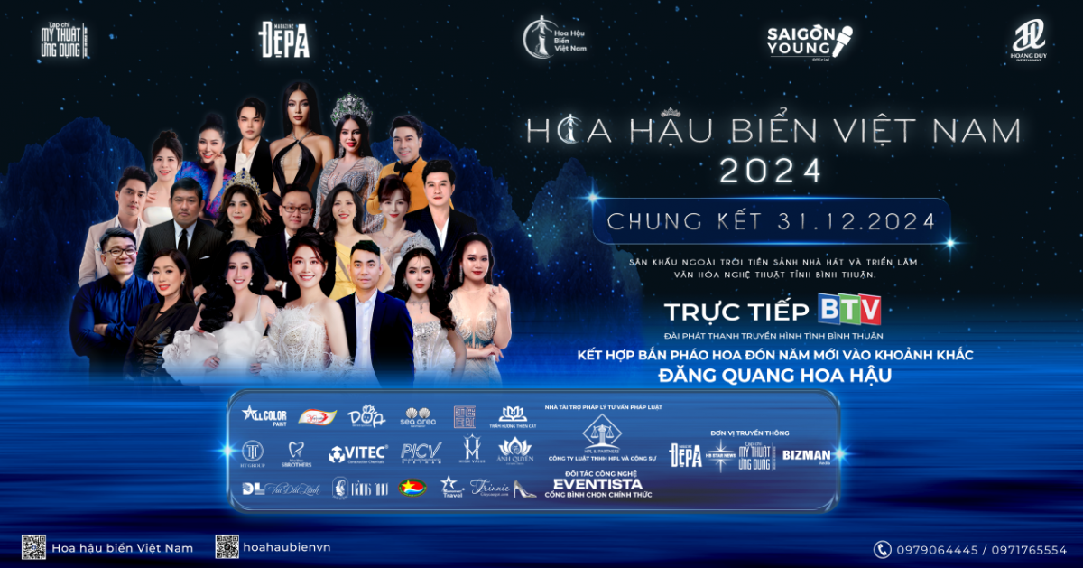 Hoa Hậu Biển Việt Nam 2024 chung kết ngày31/12/2024 được phát sóng trực tiếp trên Đài Phát thanh - Truyền hình Bình Thuận Hoa Hậu Biển Việt Nam 2024 chung kết ngày31/12/2024 được phát sóng trực tiếp trên Đài Phát thanh - Truyền hình Bình Thuận