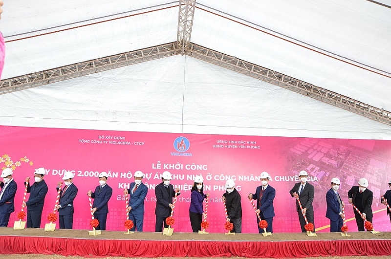 Nghi Lễ khởi công khu nhà ở cho công nhân tại KCN Yen Phong, tỉnh Bắc Ninh Nghi Lễ khởi công khu nhà ở cho công nhân tại KCN Yen Phong, tỉnh Bắc Ninh