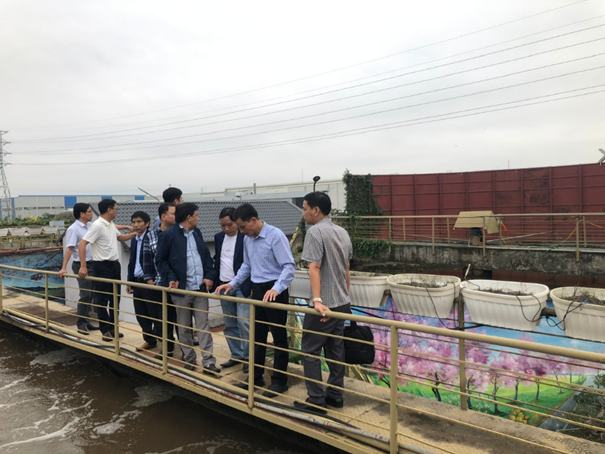 Thăm quan nhà máy xử lý nước thải KCN Nam Cầu Kiền, TP. Hải Phòng